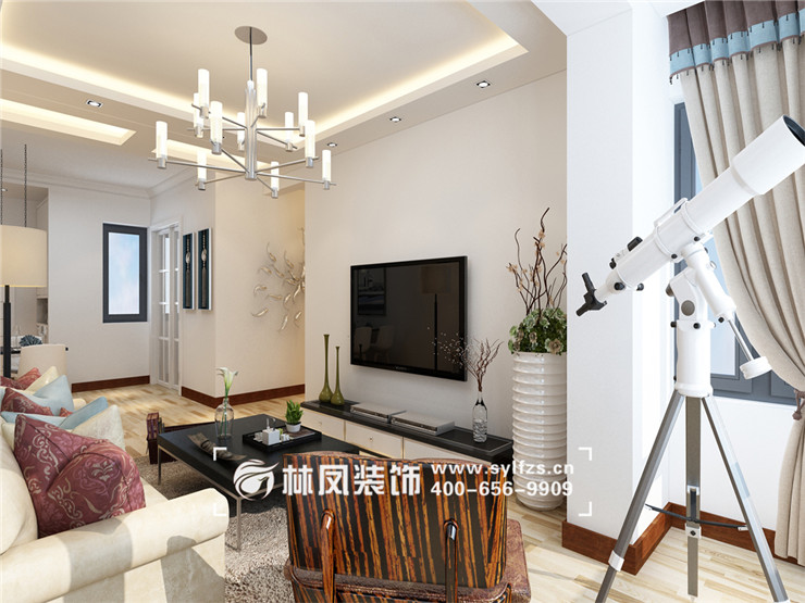 現(xiàn)代風格陽臺客廳打通設(shè)計裝修效果圖
