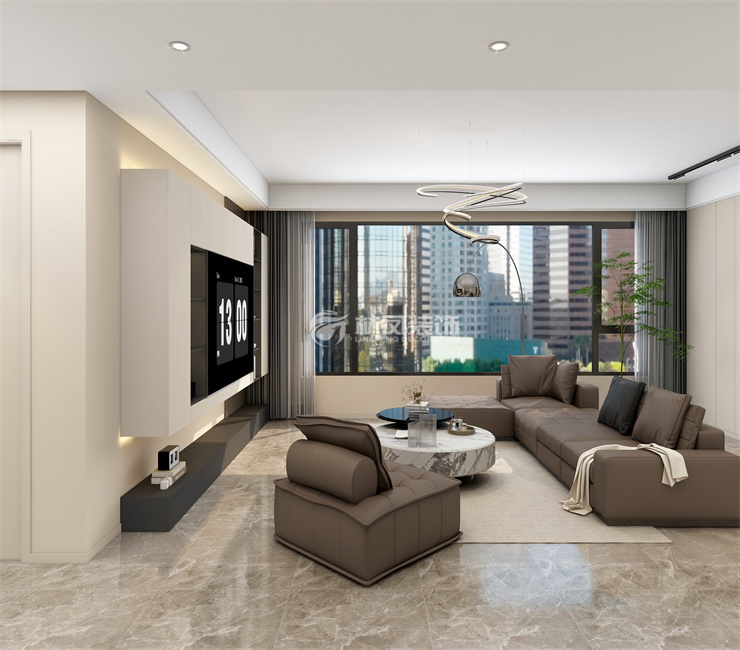 中海匯德理-140平-意式奶油風(fēng)-客廳 (2).jpg